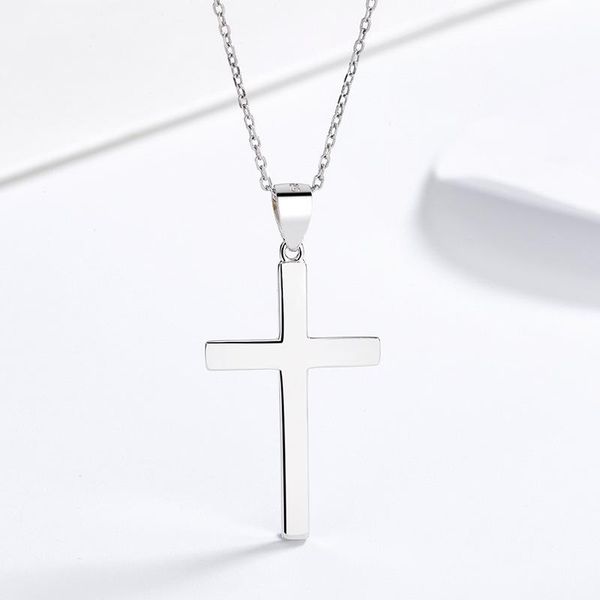 

chains ch02 sterling silver 925 corss pendant necklace jewelry necklaces