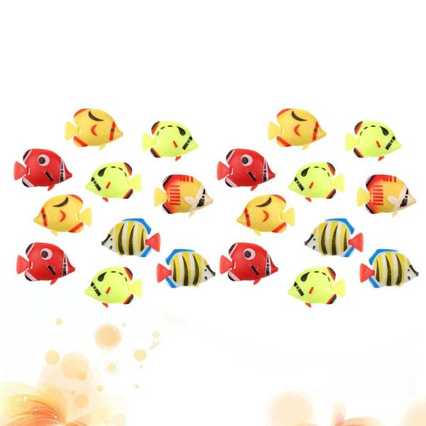 

decorations 20pcs lifelike artificial moving floating fish ornament for aquarium tank home (random style)