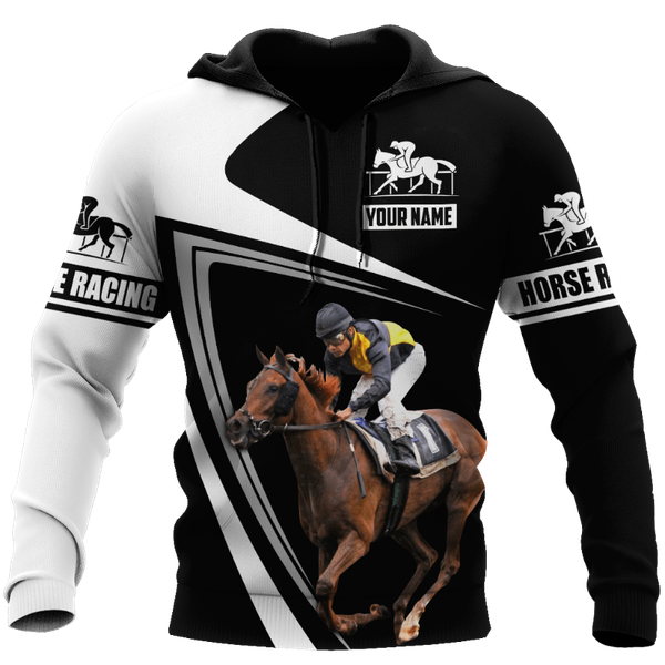 

men's hoodies & sweatshirts est animal love racing horse tattoo harajuku tracksuit 3dprint streetwear pullover autumn funny men/wom, Black