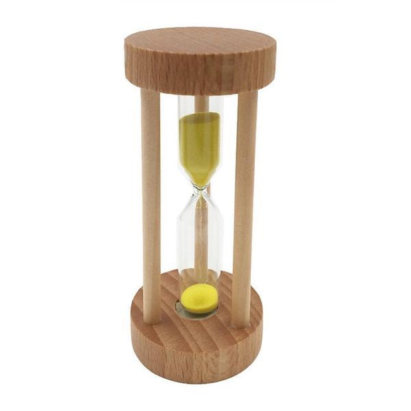 

other clocks & accessories 3 min glass wooden sandglass hourglass orange sand timer clock table deskdecoration kitchen children gift