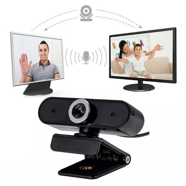 

webcams usb 360 degree rotating webcam built-in microphone computer laphd swivel clip-on camera