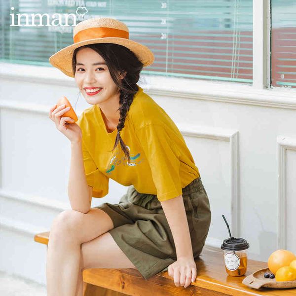 

tracksuits inamn summer casual dropped shoulder cute print t-shirtcotton and linen loose slender pant suit 1w7d, Gray