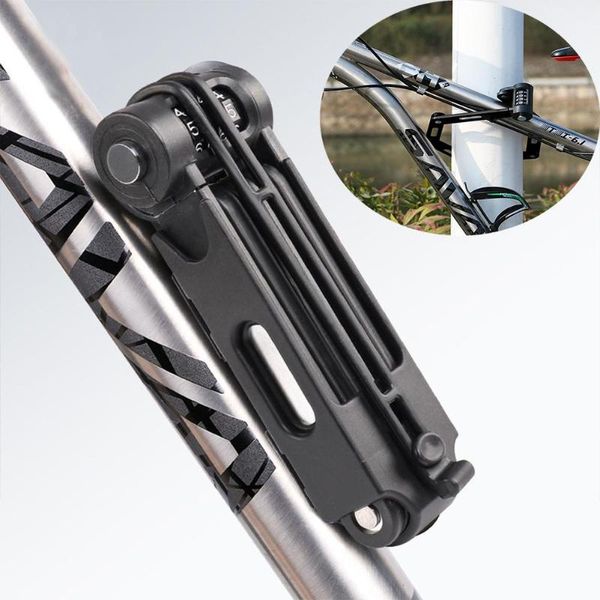 

bike locks wheel up anti-cut safety mtb folding lock professional anti-theft alloy steel foldable bicycle keys password