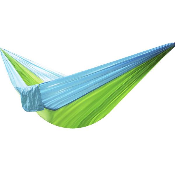 

outdoor sleeping bag with mosquito nets double hammock camping swing parachute cloth 260cm x 140cm load bearing 500 lbs fishing accessories