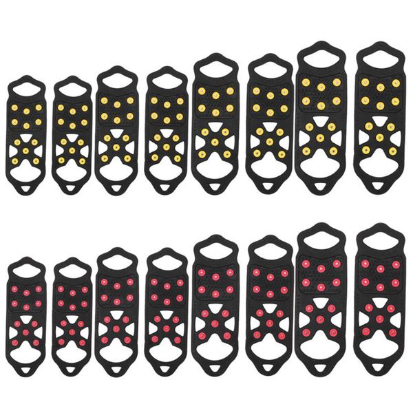 

teeth anti slip gripper spike cleats outdoor snow shoe covers crampons winter anti-skid ice climbing spikes cords, slings and webbing