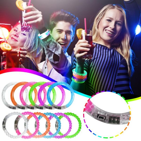 

bangle 1 piece neon party glowstick glow in the dark toy fluorescence sticks bracelets necklaces supplies luminous home decor, Black