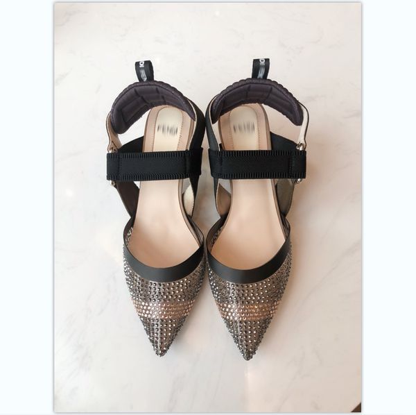 

2021 good quality fashion women luxurys designers shoes designer sandals womens luxury high heels sandal dress shoess with box size 35-41 -m, Black