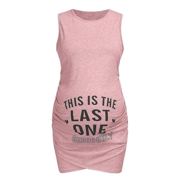 

patpat 2021 arrivalsassy letter print sleeveless maternity dress dresses, White