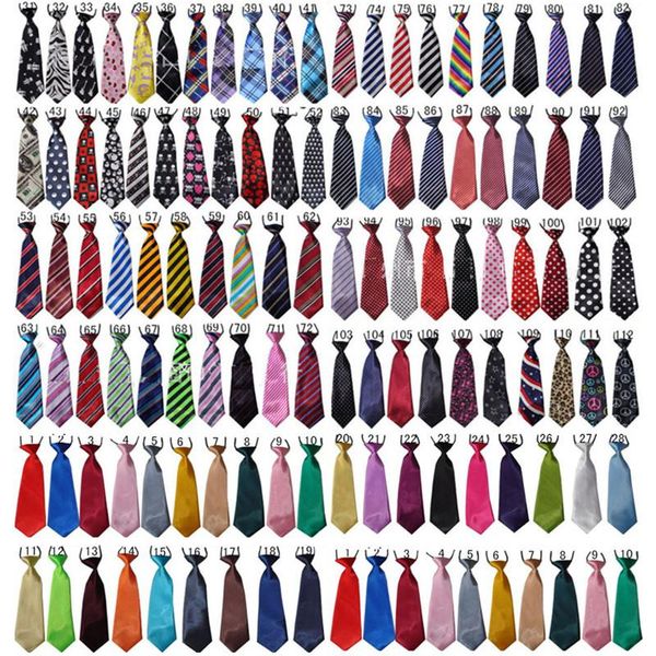 

dog apparel 120pc/lot large neckties adjustable ties stripes plaid medium big bowties pet grooming accessories