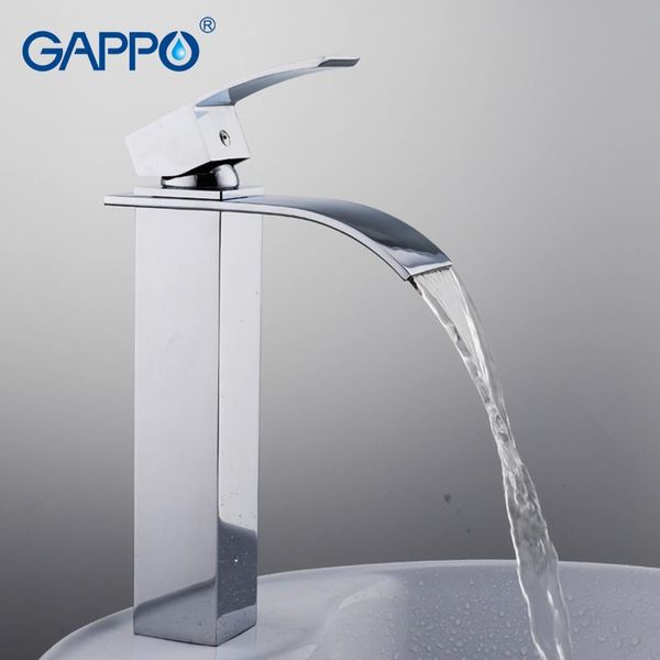 

bathroom sink faucets gappo basin faucet deck mount waterfall mixer tap electric