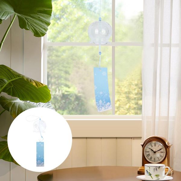 

decorative objects & figurines 1pc glass craft wind bell wall pendant japanese style scene adornment
