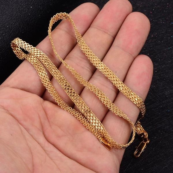 

ethnic chain for men/women party gifts jewelry necklace gold color africa eritrea chunky 5mm width n9 chains, Silver