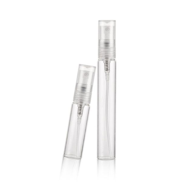 

5ml 10ml glass mini portable spray bottle empty perfume bottles refillable atomizer for travel business 051# storage & jars