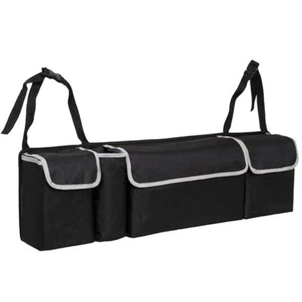 

car organizer tidy hanging 4 pockets waterproof heavy duty durable boot organiser universal foldable black large oxford cloth storage