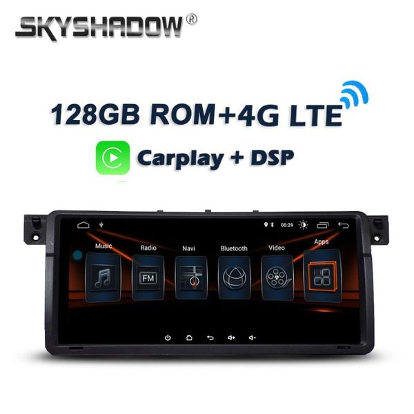 

player carplay sim 8.8" android 10.0 4gb+128gb 8core 4g lte car dvd gps wifi bluetooth rds radio for 3 e46 m3 rover 75 mg zt
