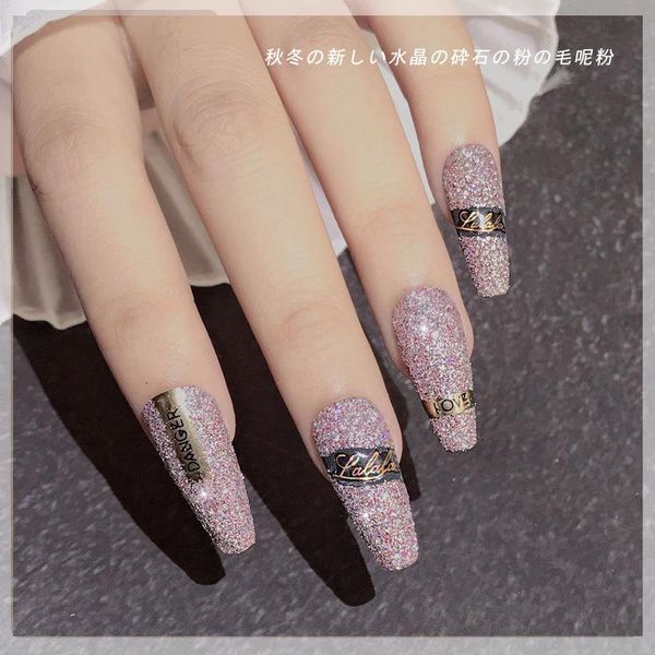 

nail glitter gel polish flakes for manicure pigment 16colors holographic upgrade diamond powder laser chrome shimmer, Silver;gold