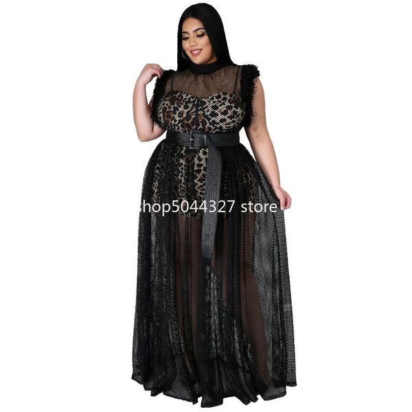 

ethnic clothing 4xl 3xl plus size women's dashiki african fashion designer dress 2021 spring autumn see through sleeveless maxi, Red