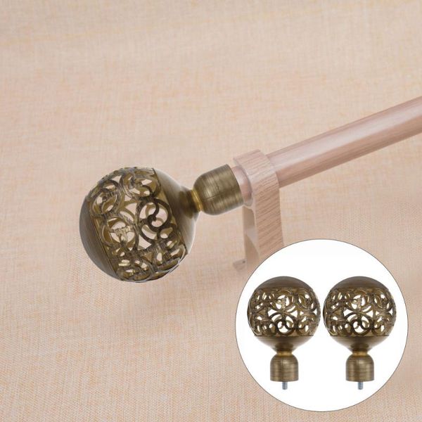 

other home decor 2pcs decorative curtain rod caps ends accessories