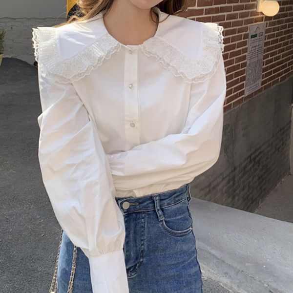 

french superior chiffon shirt spring clothes fashions white blouses women's shirts