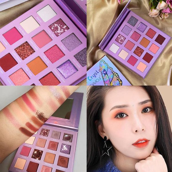 

color butterfly eyeshadow palette shimmer matte waterproof non-smudge eye shadow makeup1
