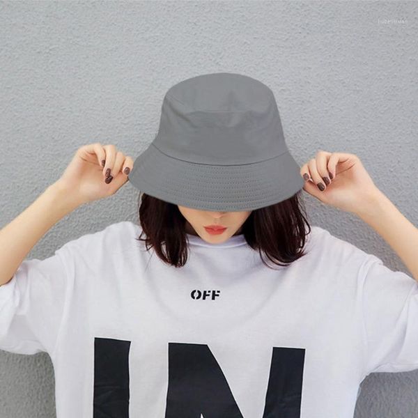 

caps & hats kids summer foldable bucket hat women outdoor sunscreen cotton fishing hunting cap men basin chapeau sun prevent1, Yellow