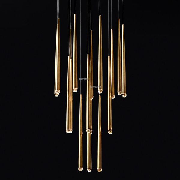 

pendant lamps modern led crystal lamp lights creative copper gold hanging nordic luxury chandelier lighting decor luminaires