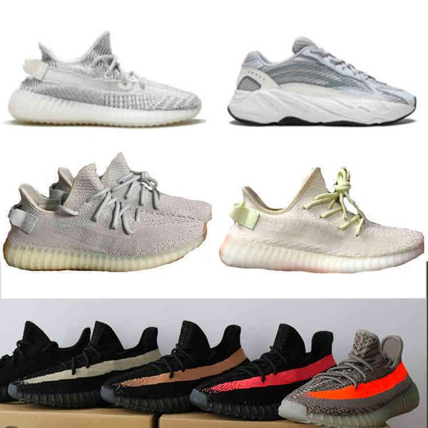 

static refective sesame butter zebra with box static semi frozen yellow cream white designer shoes sport sneakers size 5-13