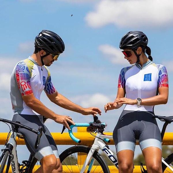 

racing sets 2021 summer multi color cycling jersey quick drying coveralls overalls short-sleeved suit bicycle breathable 9d cushion, Black;blue