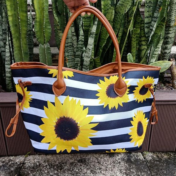 

evening bags rts retail 1 pc sunflower women canvas tote sample drop ship fashion leopard aqua aztec weekender bag daily casual shoulder