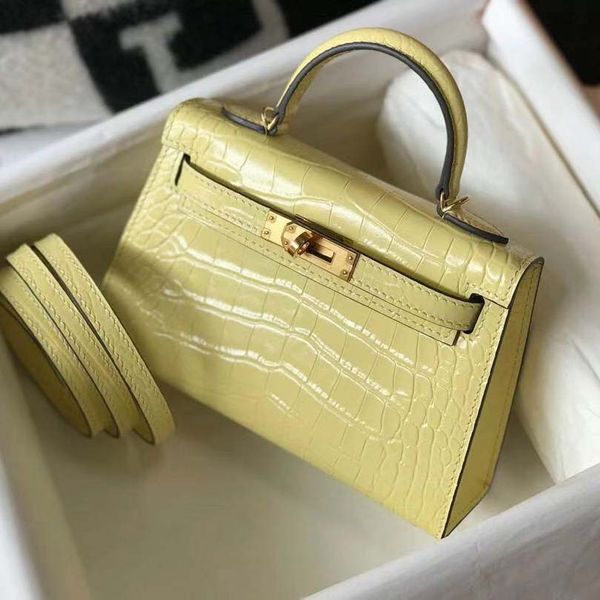 

75% off luxury handbag semi manual crocodile pattern head leather women's bag 71yn