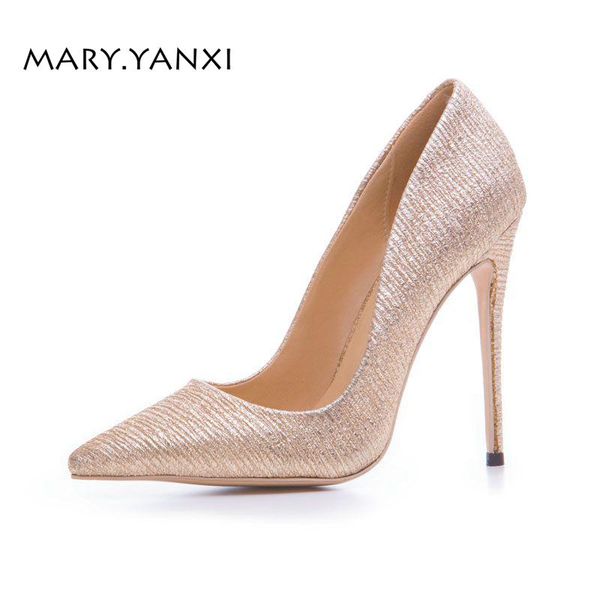 

spring/autumn women pumps big size lady shoes super high thin heels pointed toe casual fashion shallow slip-on gladiator dress, Black