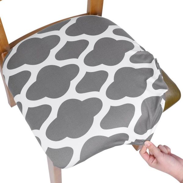 

stretch elastic dining room chair seat covers universal removable washable cover protector cushion slipcover