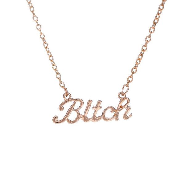 

pendant necklaces european and american fashion short paragraph letter jewelry simple ladies chic bohemia necklace, Silver