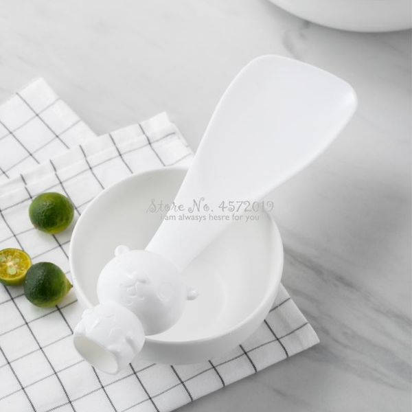 

spoons small bear vertical meal spoon kitchen table dinner -grade pp electric rice cooker thick and durable