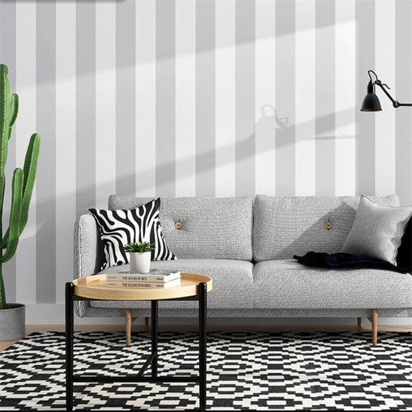

wallpapers nordic style ins modern minimalist gray black and white vertical stripes wallpaper living room bedroom clothing store