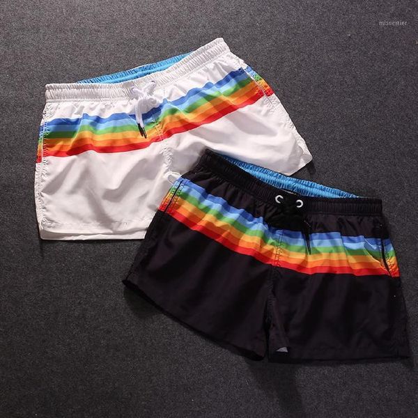 

men summer translucent mesh inner quick dry beach shorts bottoms fishnet casual small boxer for mens men's, White;black