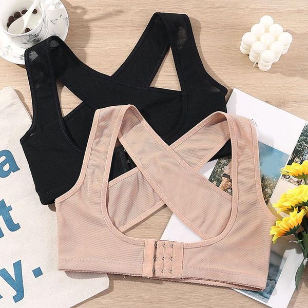 

women's shapers correct belt adjustable shoulder brace body shaper corset nylon back support chest posture corrector shaping briefs, Black;white