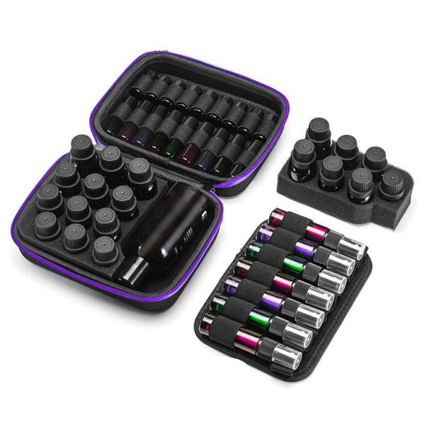 

grids essential oil case aroma sundries organizer portable carrying holder bag small bottle storage box bags