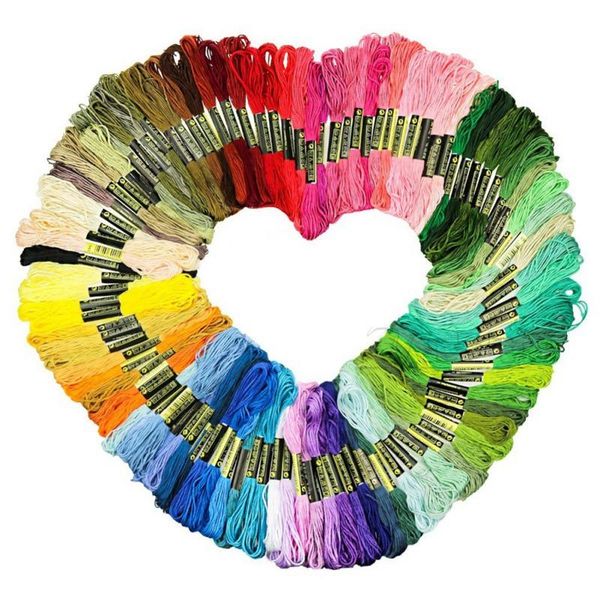 

other arts and crafts 36/50 skeins of thread multicolored for embroidery cross needle knitting bracelets sewing supplies
