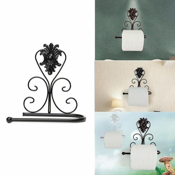 

toilet paper holders 1pc classic vintage iron roll wall mount tissue rack towel rail storage shelf bathroom hardware accessories