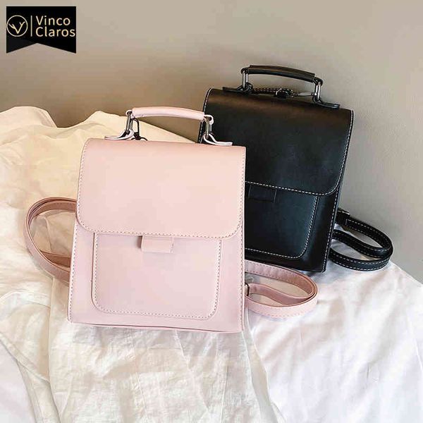 

backpack small pu leather women mini back pack travel female bookbag school bags for teenage girls mochila feminina bdig