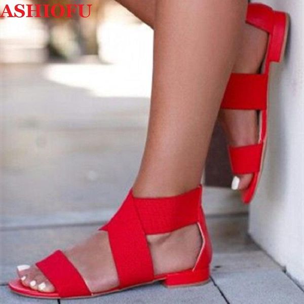 

handmade ladies flat sandals x-strap school casual summer shoes beach solid party prom fashion, Black