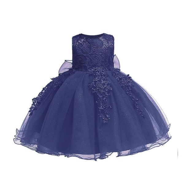 

baby girls birthday dress formal wedding party flower for toddler ruffles lace princess prom dresses 3-24m girl's, Red;yellow