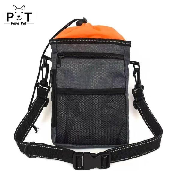 

dog car seat covers multi-function portable treat bag reflective pet outdoor training aid poop food holder with adjustable waist belt
