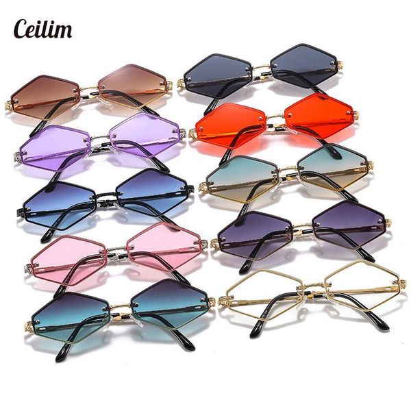 

sunglasses 2021 summer style ocean cutting square sunglassespolygon goggles for men gold silver frame driving chic eyewear, White;black