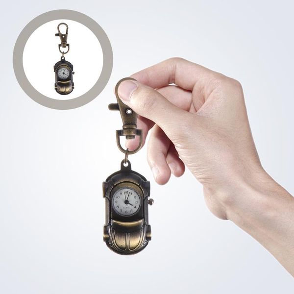 

pocket watches 1pc retro watch automobile shape delicate gift, Slivery;golden