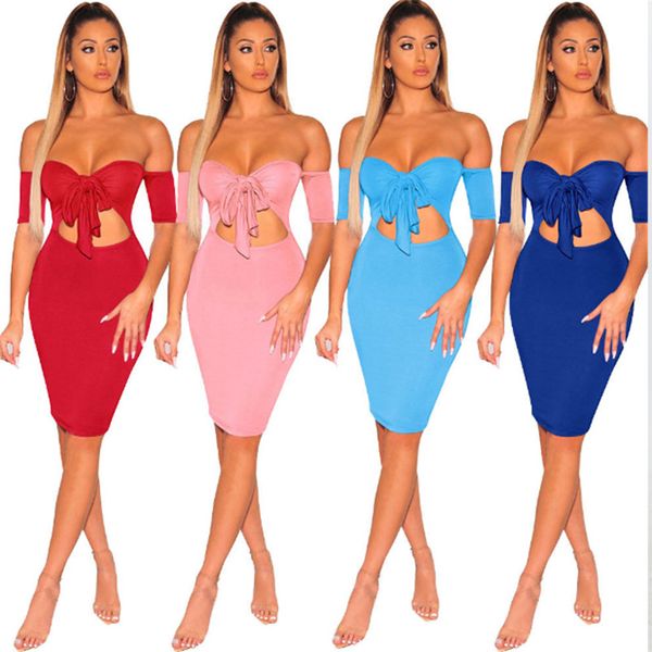 

casual dresses wholesale items bulk lots strapless short sleeve midi clothing fashion solid y2k dress bodycon clothes m0244 by dhl, Black;gray