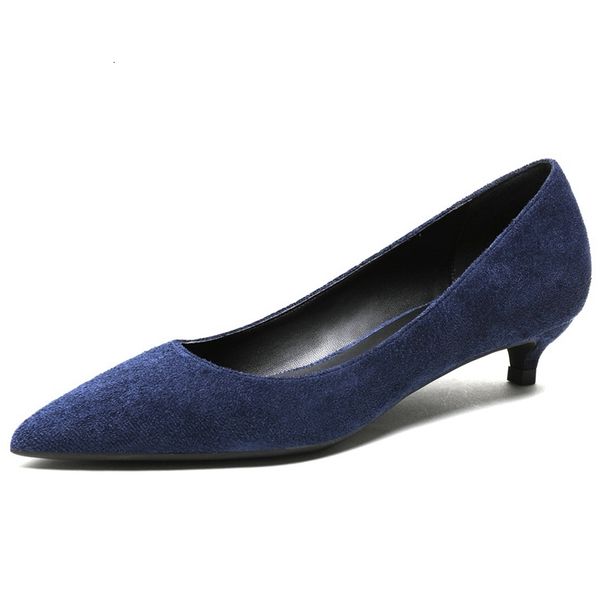 

sandals kid suede office 3cm/5cm high heels dress shoes woman fashion pumps pointed toe stiletto heel n0030 ilwj, Black