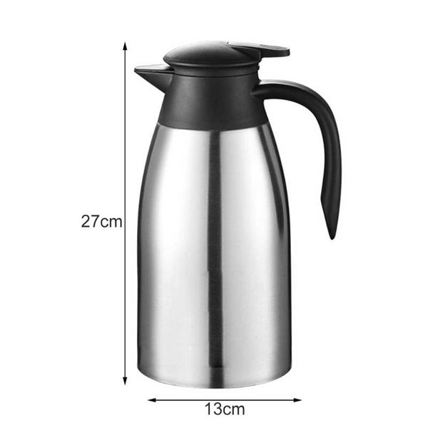 

water bottles stainless steel thermal bottle coffee tea carafe 2l double wall insulated vacuum flasks and cold jug pot