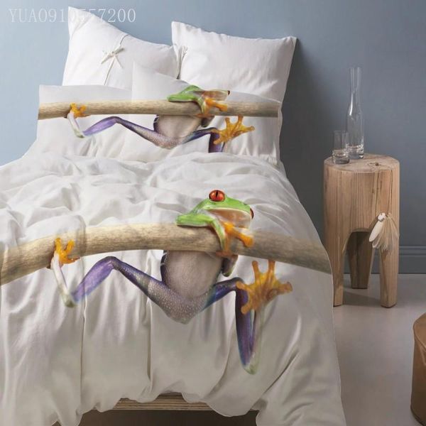

bedding sets animal printed set colorful frog duvet covers and pillowcases comforter cover multi size bedclothes drop